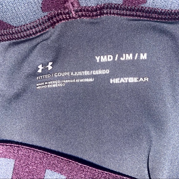 2/$10 Under Armour Boys Youth Size Medium Grey Athletic Leggings - Picture 6 of 7